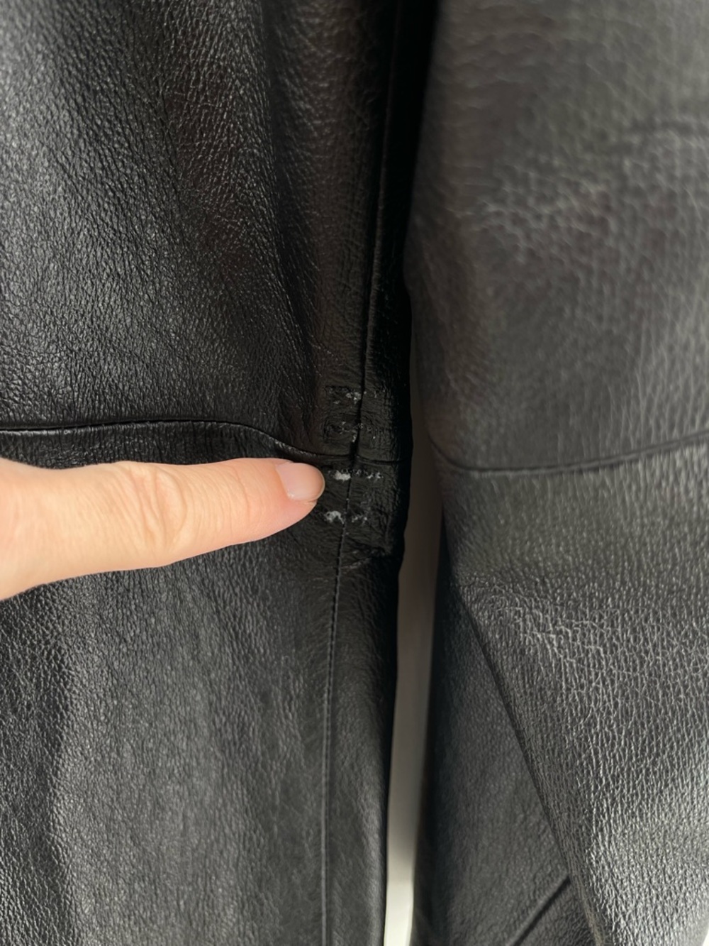 Worthington Women's Black Leather Zip-Front Jacket XL Business Contemporary - Picture 6 of 9